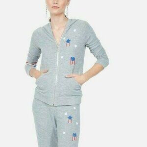 Lauren Moshi Vintage Heart Stars Hoodie